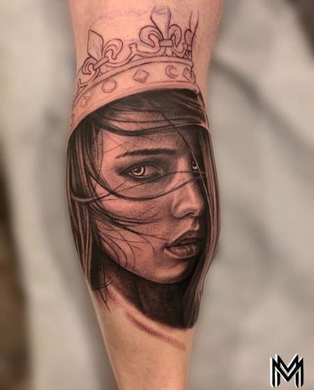 Tattoos - Matt Morrison Queen Portrait - 141700